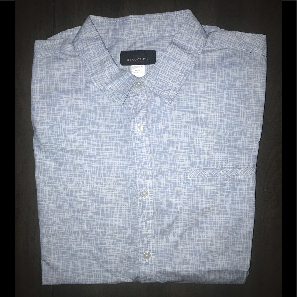 Mens Button Down Short Sleeve Shirt